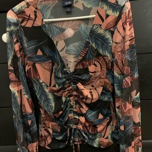 Daytrip  Floral Ruched Top